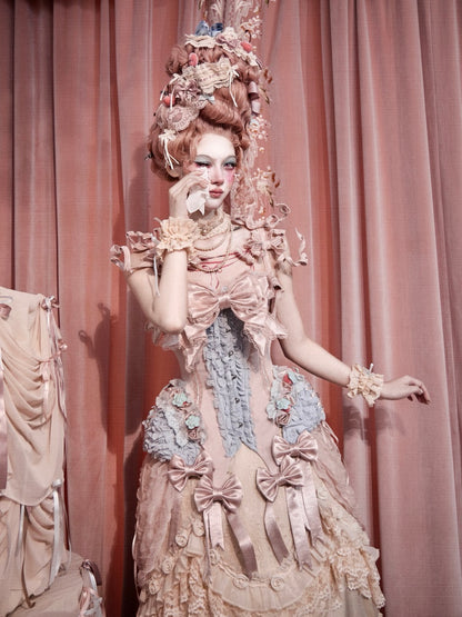 Strawberry Fishbone Corset French Rococo Waist Cinder Fit Outfit【s0000018011】