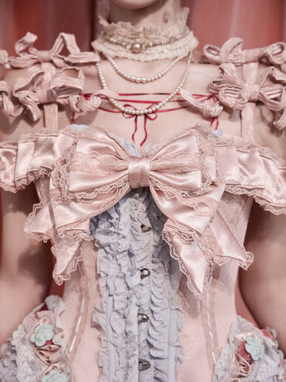 Strawberry Fishbone Corset French Rococo Waist Cinder Fit Outfit【s0000018011】