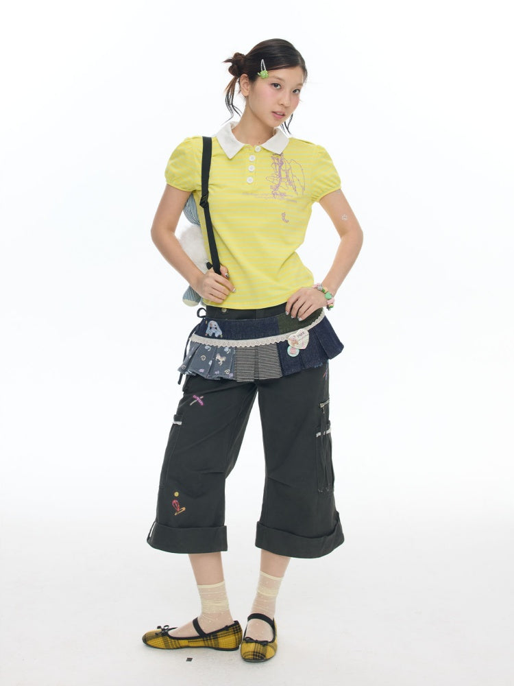 Micro Pull Workwear Cropped Pants【s0000018021】