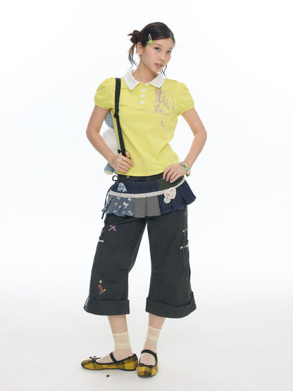 Micro Pull Workwear Cropped Pants【s0000018021】