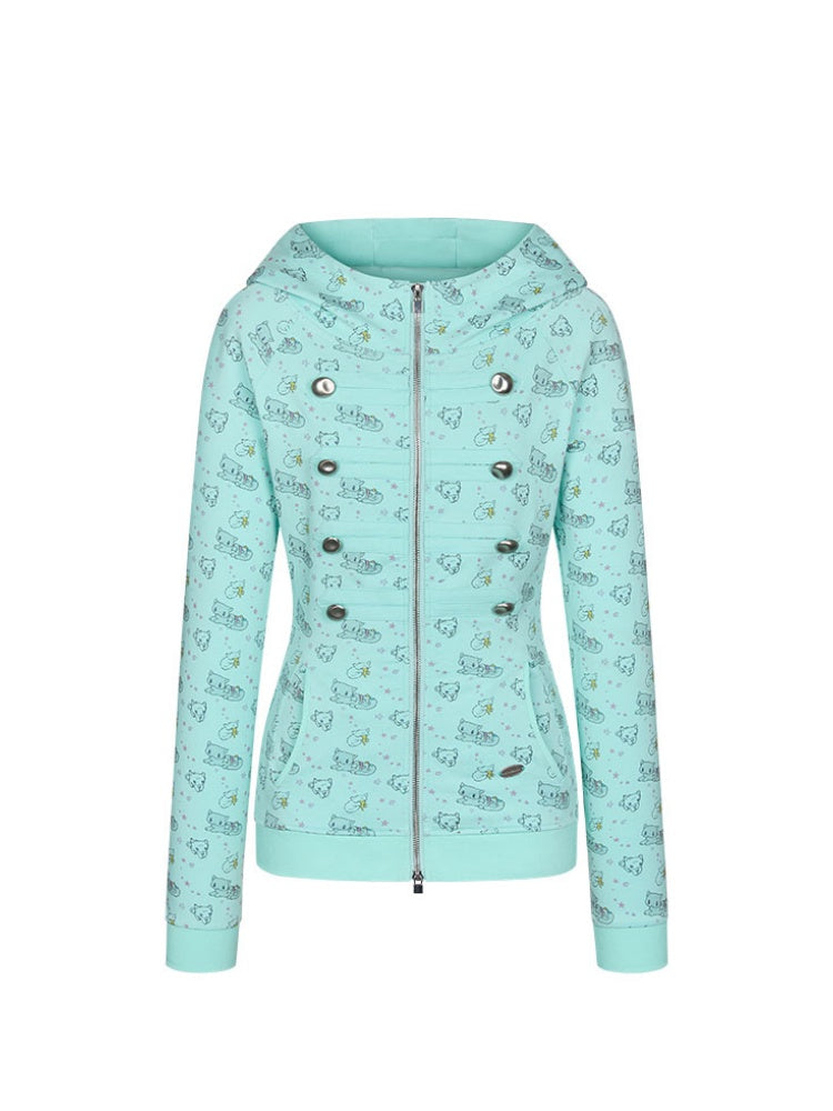 Mint Green Napoleon Double-Breasted Jacket【s0000018023】