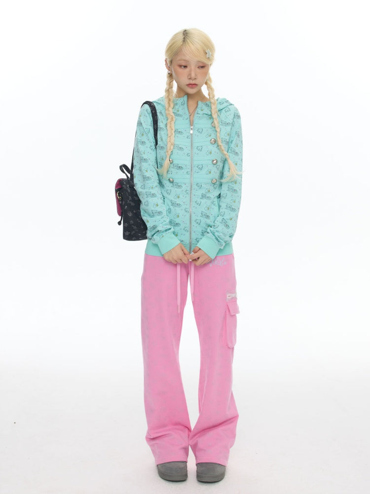 Mint Green Napoleon Double-Breasted Jacket【s0000018023】
