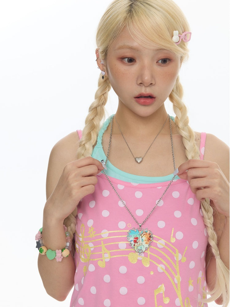 Cute Multi-Color Halter-Neck Camisole【s0000018027】