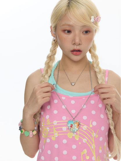Cute Multi-Color Halter-Neck Camisole【s0000018027】