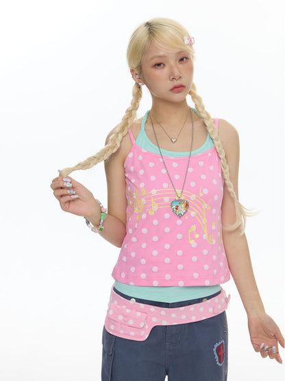Cute Multi-Color Halter-Neck Camisole【s0000018027】