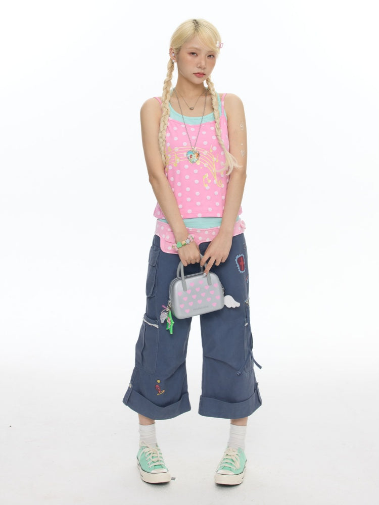 Cute Multi-Color Halter-Neck Camisole【s0000018027】