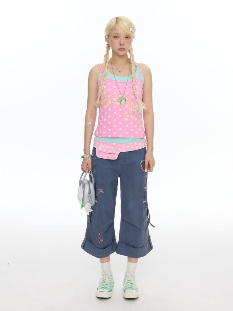 Cute Multi-Color Halter-Neck Camisole【s0000018027】