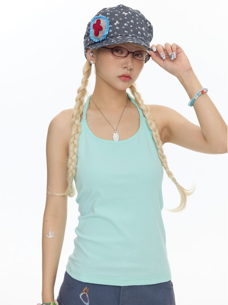 Cute Multi-Color Halter-Neck Camisole【s0000018027】