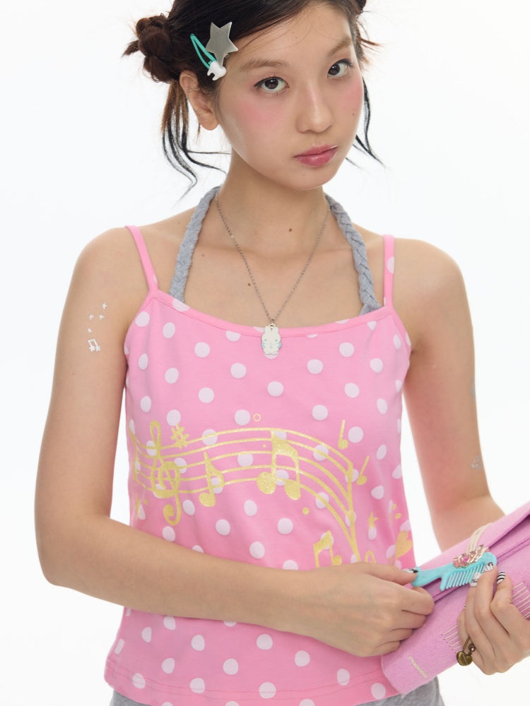 Cute Multi-Color Halter-Neck Camisole【s0000018027】