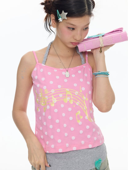 Cute Multi-Color Halter-Neck Camisole【s0000018027】
