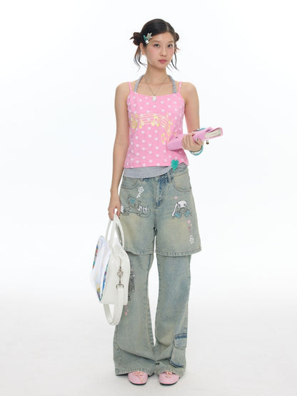 Cute Multi-Color Halter-Neck Camisole【s0000018027】