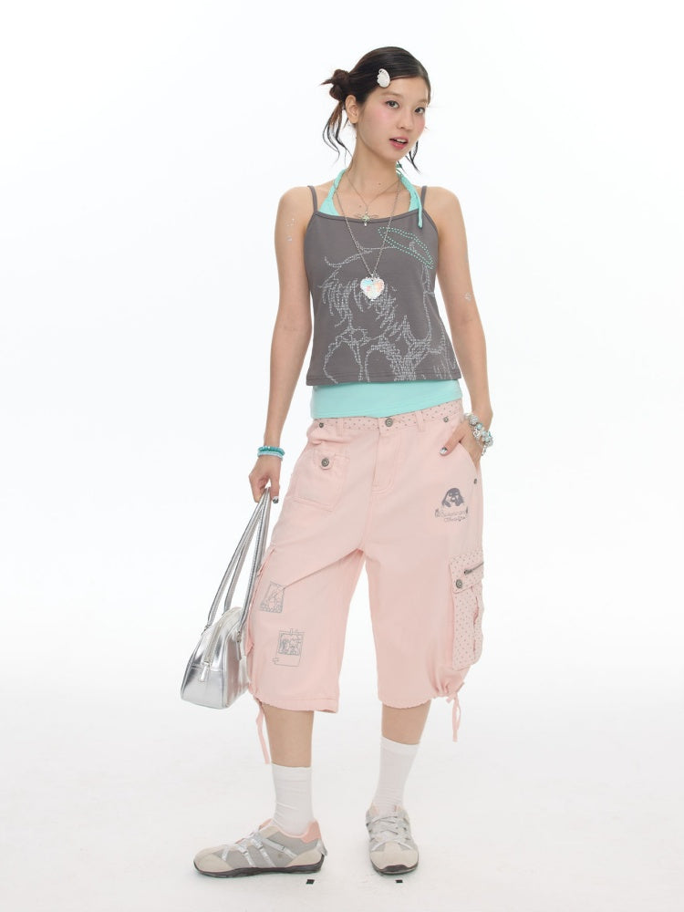 Cute Multi-Color Halter-Neck Camisole【s0000018027】