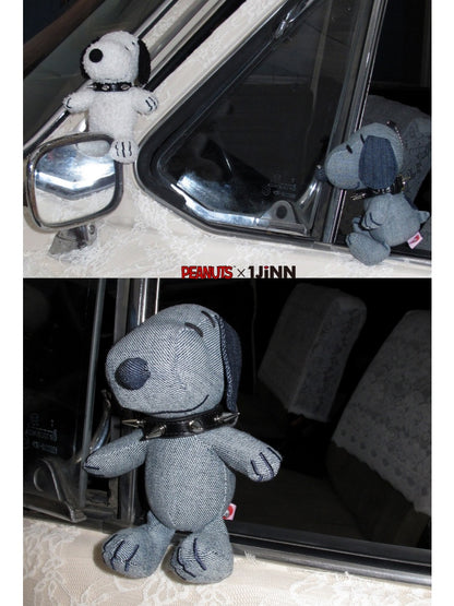 1JINN STUDIO x Snoopy Collaboration Studded Collar Authentic Snoopy Dog Figure Keychain【s0000018117】