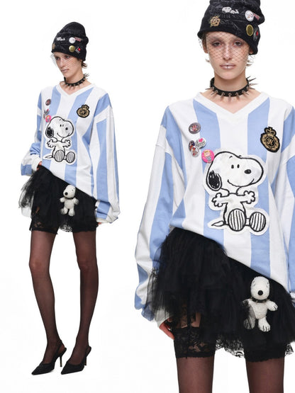 1JINN STUDIO x Snoopy Collaboration Studded Collar Authentic Snoopy Dog Figure Keychain【s0000018117】