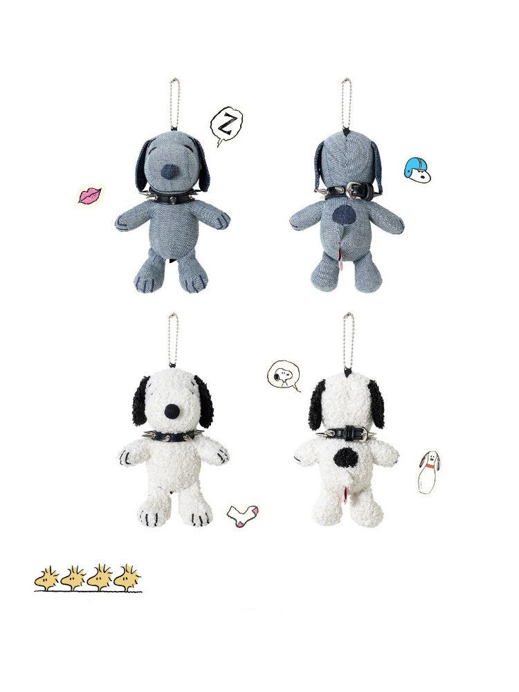 1JINN STUDIO x Snoopy Collaboration Studded Collar Authentic Snoopy Dog Figure Keychain【s0000018117】