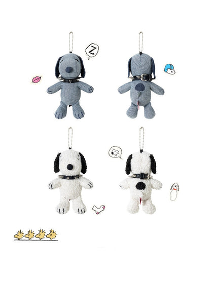 1JINN STUDIO x Snoopy Collaboration Studded Collar Authentic Snoopy Dog Figure Keychain【s0000018117】