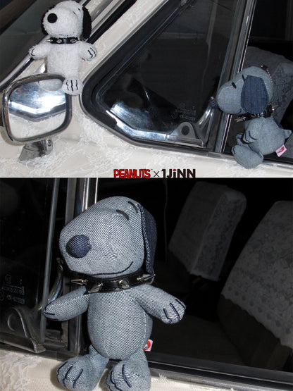 1JINN STUDIO x Snoopy Collaboration Studded Collar Authentic Snoopy Dog Figure Keychain【s0000018117】
