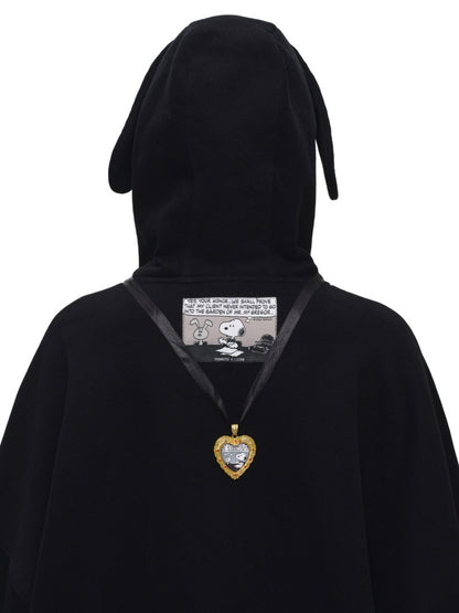 1JINN STUDIO x Snoopy Sticker Vintage American Street Pullover Dog Ear Loose Hoodie Sweatshirt【s0000018124】