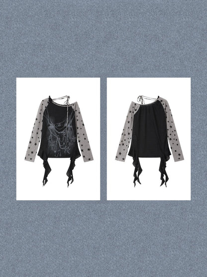 Cover-Up Sun-Protective Cross-Shoulder Base Layer Thin Long-sleeve Tops 【s0000018150】