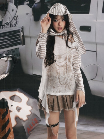 Cover-Up Sun-Protective Cross-Shoulder Base Layer Thin Long-sleeve Tops 【s0000018150】