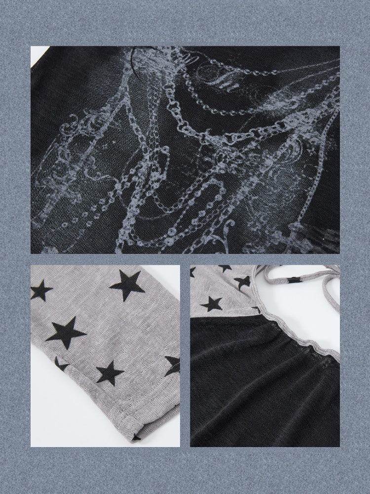 Cover-Up Sun-Protective Cross-Shoulder Base Layer Thin Long-sleeve Tops 【s0000018150】