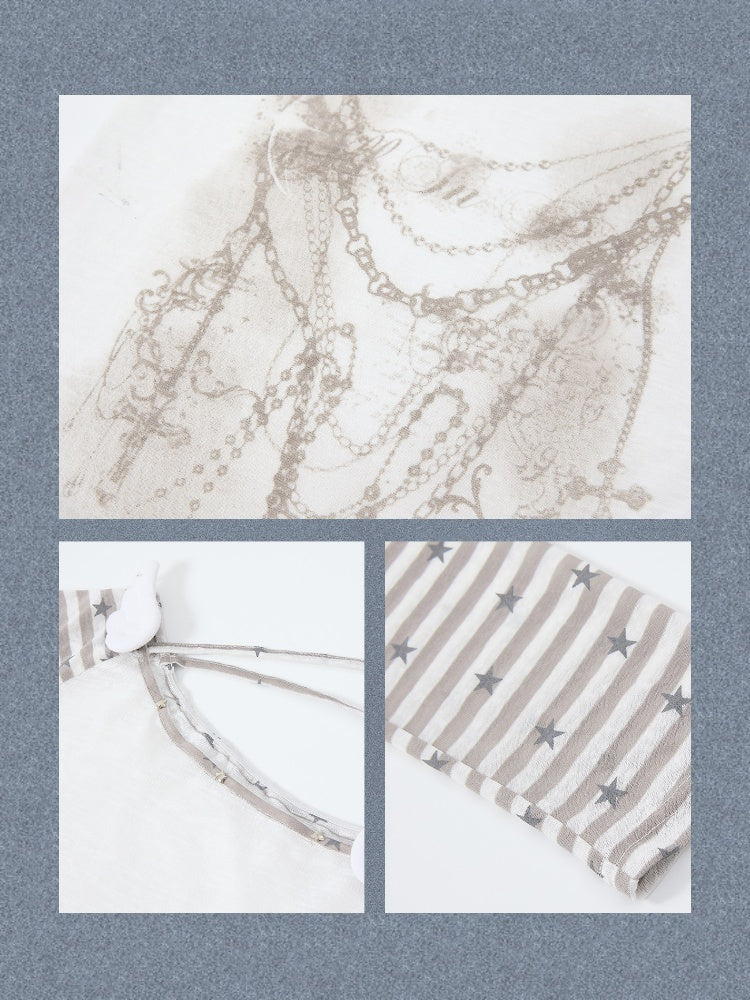 Cover-Up Sun-Protective Cross-Shoulder Base Layer Thin Long-sleeve Tops 【s0000018150】