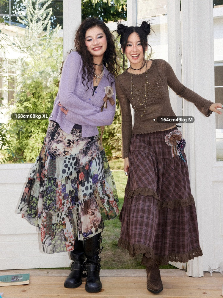 Butterfly Dream Echo Vintage Flared Sleeve Handmade Crochet Sweater【s0000018161】