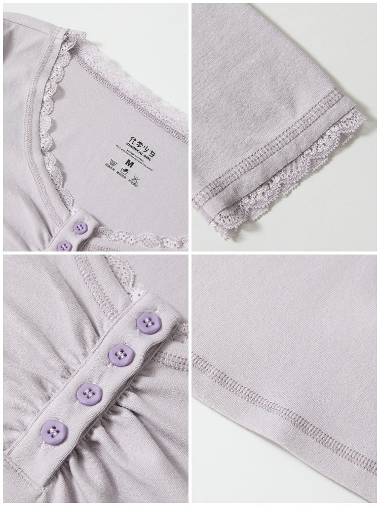 Slim Cropped High-Stretch Knit Layered Low-Neck Long-Sleeve T-Shirt【s0000018169】