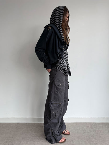 Washable Cotton 3D Straight-Leg Functional Pocket Gardener Workwear Pants【s0000018388】
