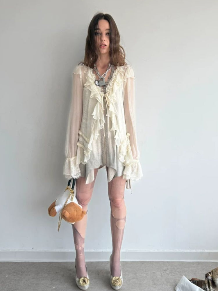 Faux Suede Print Zipper Backless Halter Neck Dress【s0000018390】