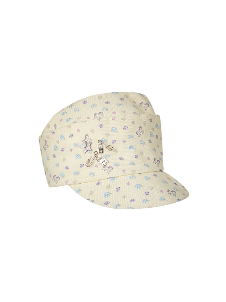 Pony Floral Denim Pile Cap【s0000018451】