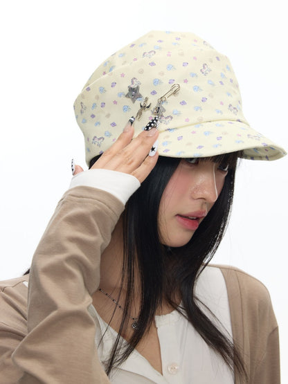 Pony Floral Denim Pile Cap【s0000018451】