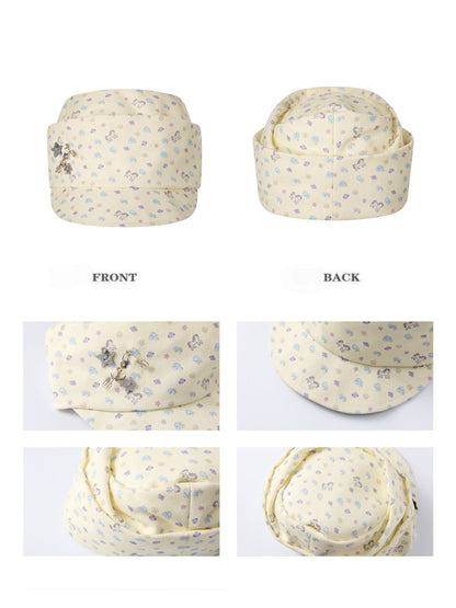 Pony Floral Denim Pile Cap【s0000018451】