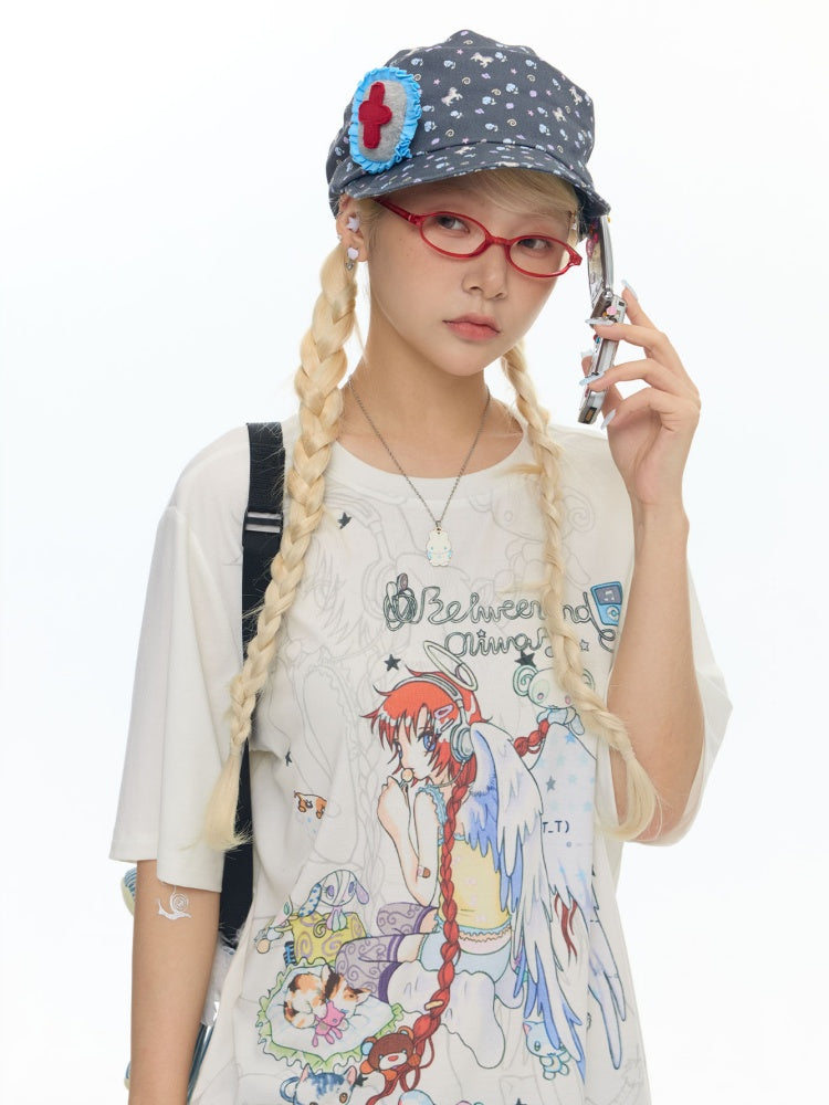 Pony Floral Denim Pile Cap【s0000018451】