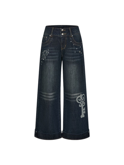 Washed Vintage Cat Whisker Denim Pants【s0000018453】