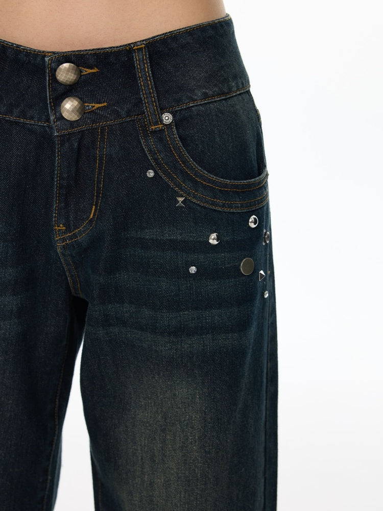 Washed Vintage Cat Whisker Denim Pants【s0000018453】