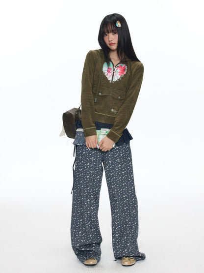 Angel Vortex Heart Embroidered Hoodie【s0000018456】
