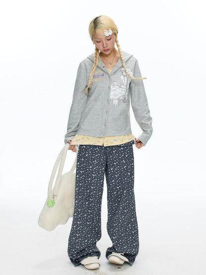 Oliwa Collaboration Fake Two Sweatshirt Hoodie Jackets【s0000018459】