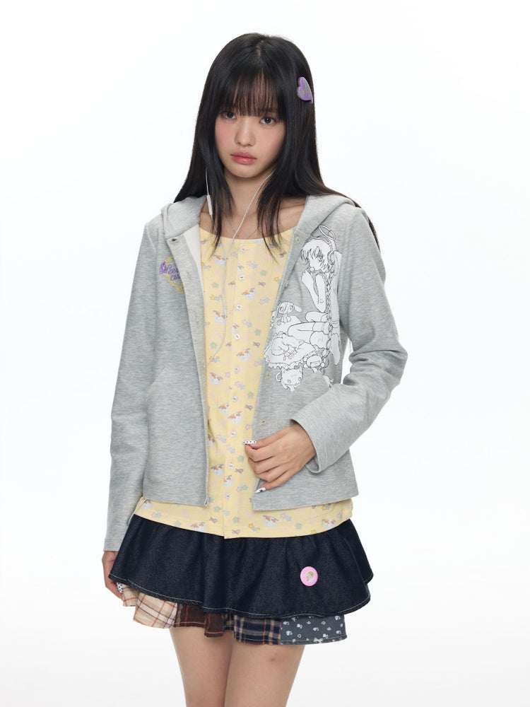 Oliwa Collaboration Fake Two Sweatshirt Hoodie Jackets【s0000018459】