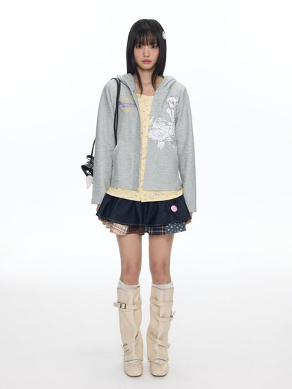 Oliwa Collaboration Fake Two Sweatshirt Hoodie Jackets【s0000018459】