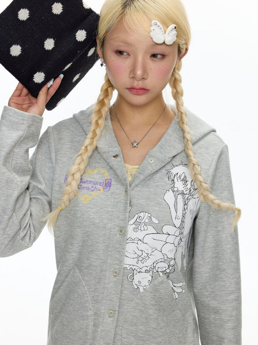 Oliwa Collaboration Fake Two Sweatshirt Hoodie Jackets【s0000018459】