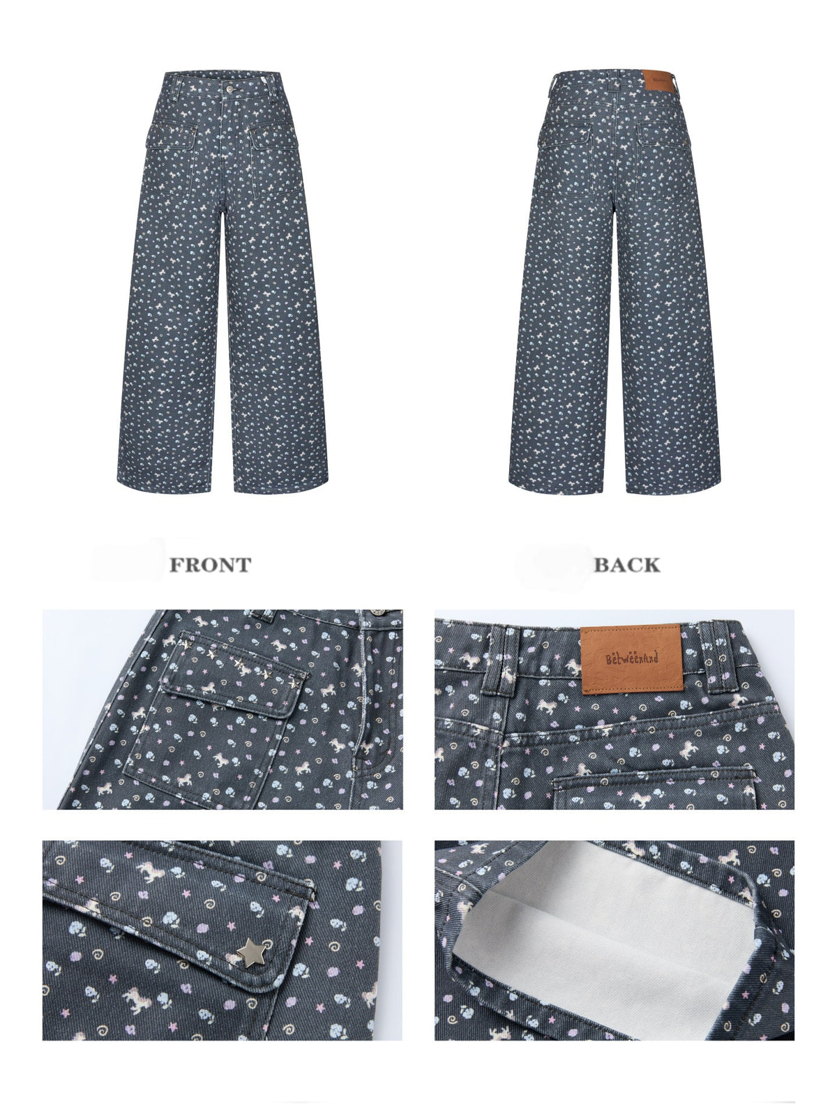 Full Printed Floral Relaxed Casual Pants【s0000018461】