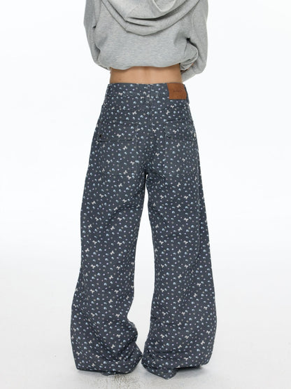 Full Printed Floral Relaxed Casual Pants【s0000018461】