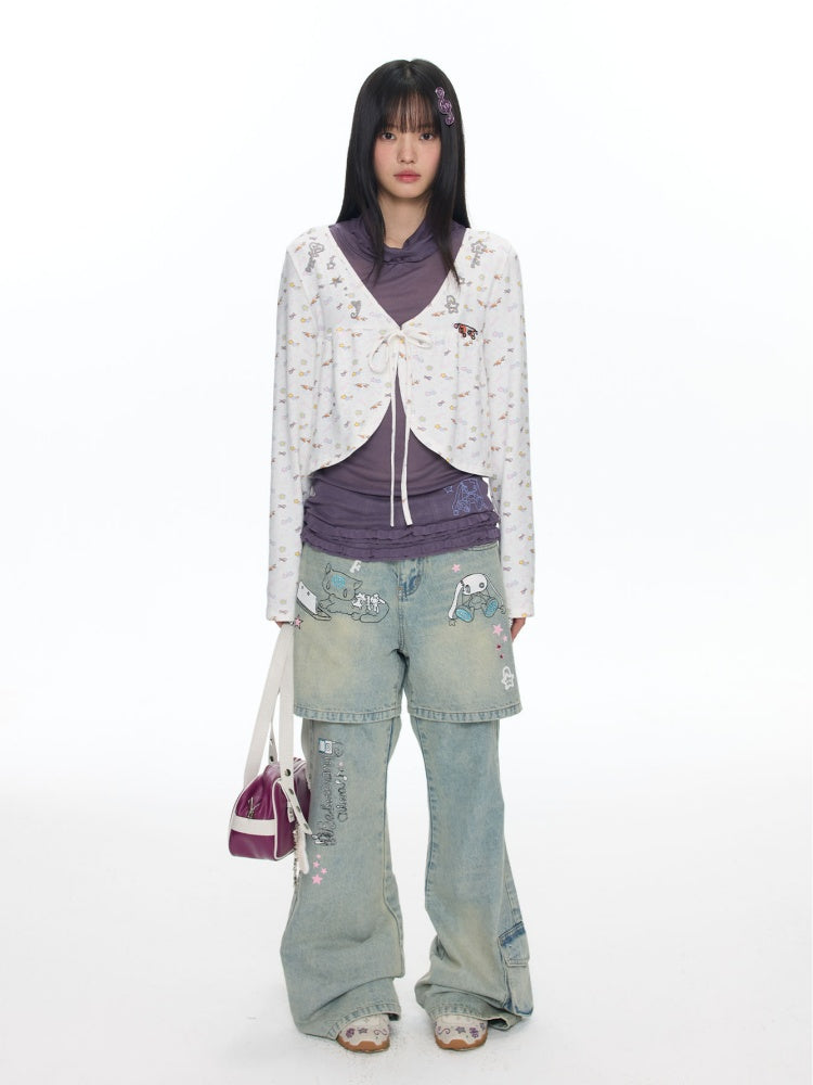 Oliwa Co Branded Embroidered Cardigan【s0000018463】