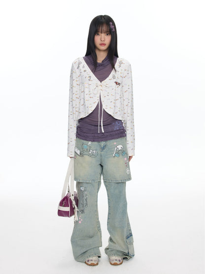 Oliwa Co Branded Embroidered Cardigan【s0000018463】