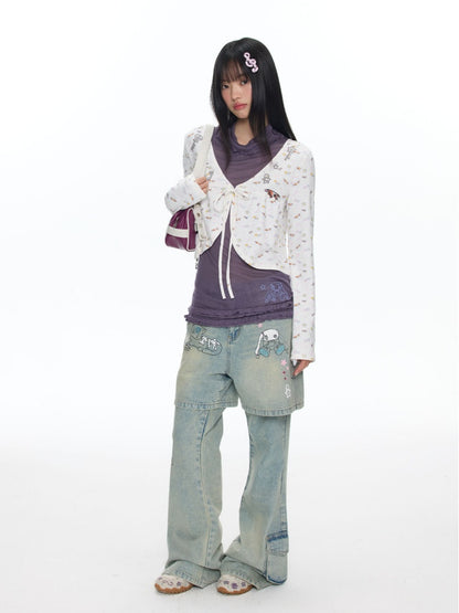Oliwa Co Branded Embroidered Cardigan【s0000018463】
