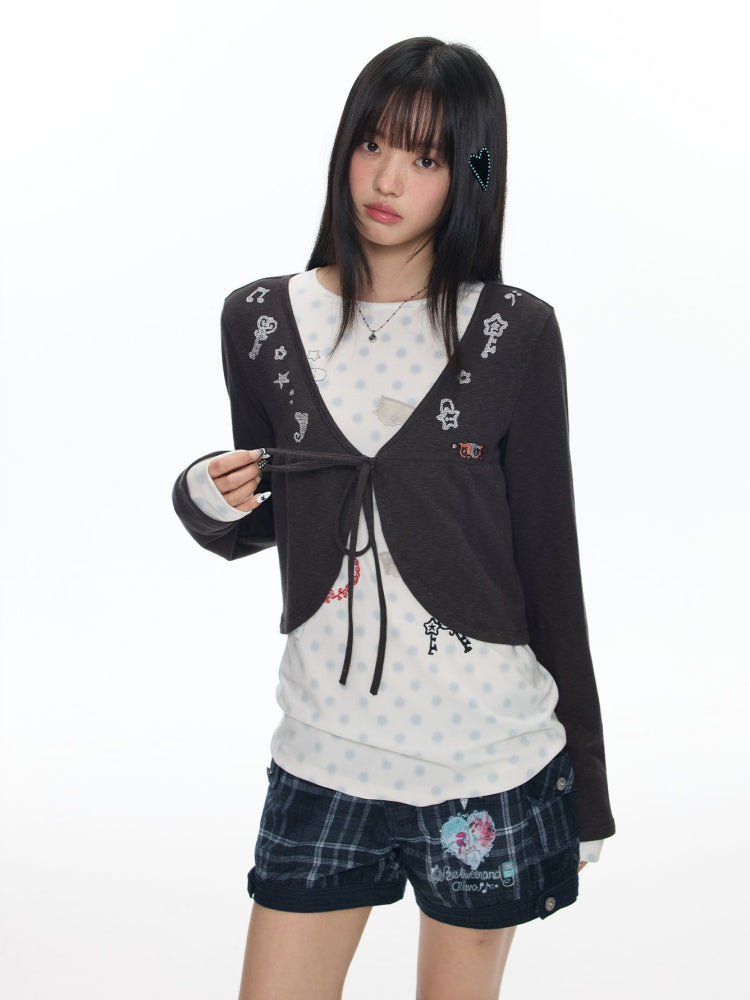 Oliwa Co Branded Embroidered Cardigan【s0000018463】