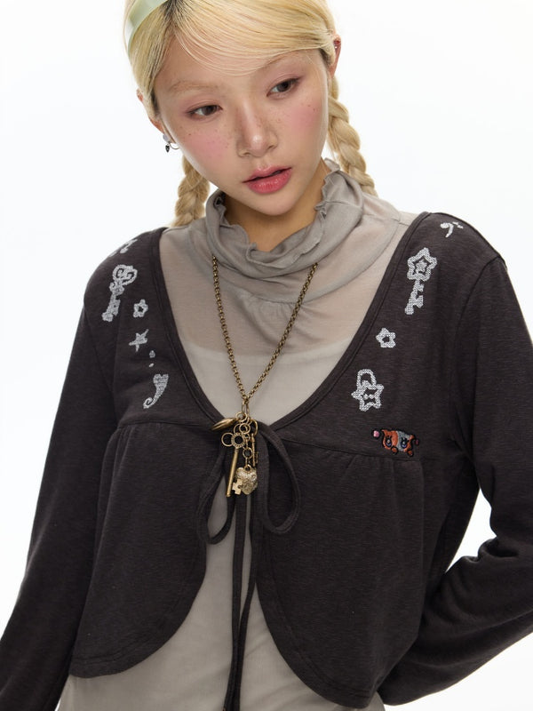Oliwa Co Branded Embroidered Cardigan【s0000018463】