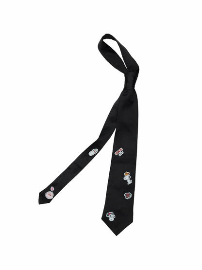 1JINN STUDIO x Snoopy Collaboration Vintage Sticker Printed Formal Wear Tie【s0000018148】