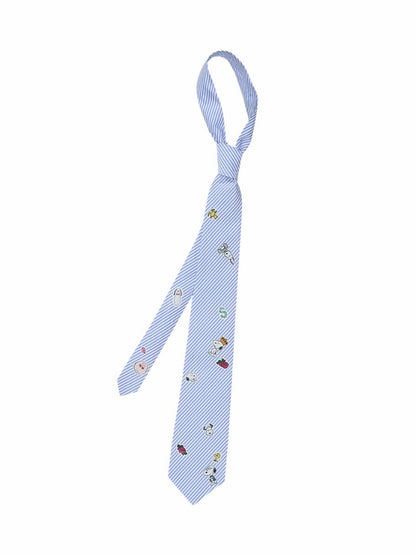 1JINN STUDIO x Snoopy Collaboration Vintage Sticker Printed Formal Wear Tie【s0000018148】
